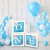 25cm ONE Letter Balloon Box 1 One Year Old Birthday Decor 1st Birthday Party Decoration Kids Boy Girl Baby Shower Balloon Box