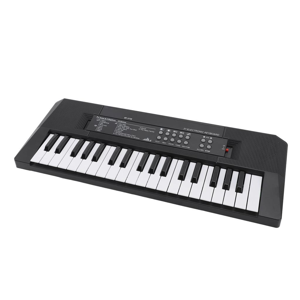 Kids Piano Keyboard 37 Keys Portable Electronic Keyboard Early Educational Music Learning Toy with Microphone for 3 To