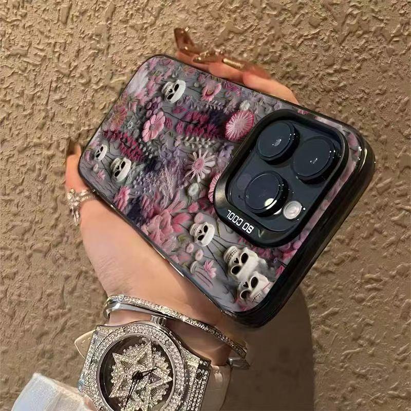 Skull Rose Case for Apple 2017 New Phone Case, iPhone 15 Pro, Premium 16 Pro, Export 14, Creative 13