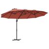 Sun Umbrella Terracotta 372 X 198 X 243 Cm