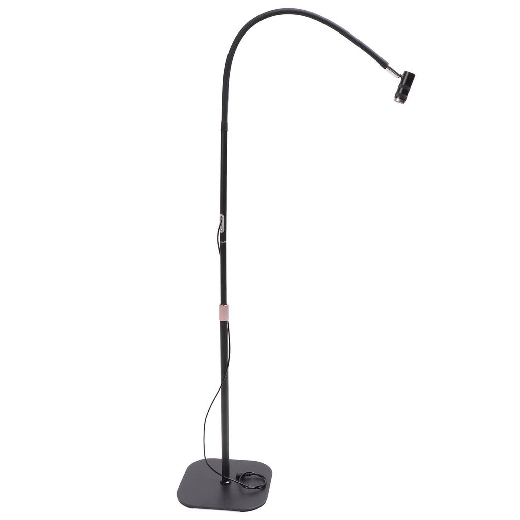 Eyelash Extension Glue Lamp 5 Brightness Adjust Height Flexible Gooseneck Lash Curing LED Light with Foot Pedal Control for Beauty Salon