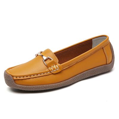 Damen-Freizeitsportschuhe aus echtem Leder in Übergröße, Slipper, modische, bequeme und leichte Lederschuhe