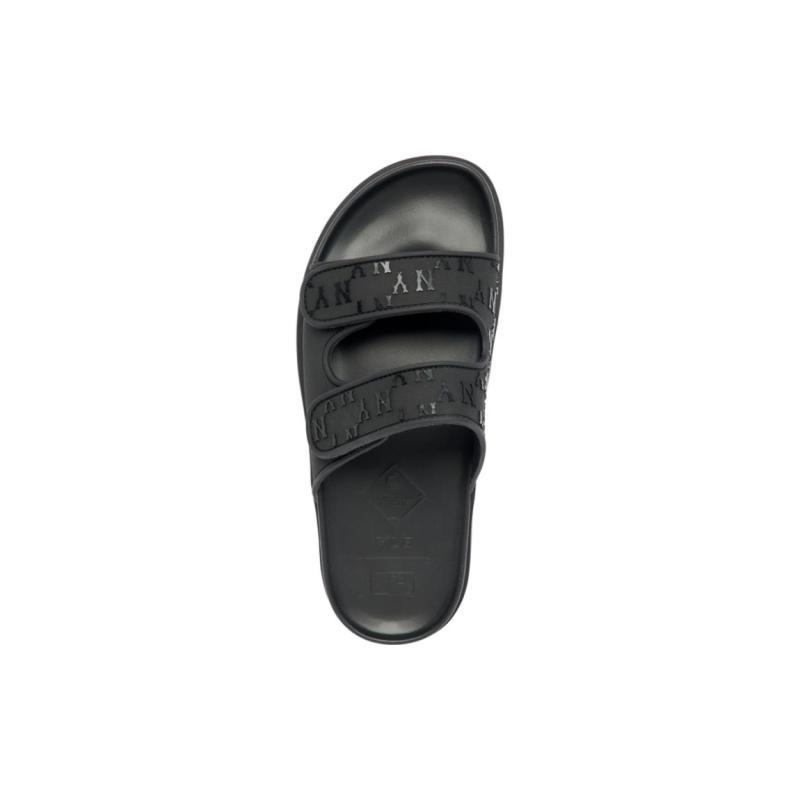 MLB Slipper Slide Slippers Unisex Black Sneakers 3ALPCBT33-50BKS