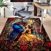 Beauty Beast Romance Carpet For Playroom Bedroom Living Room Sofa Home Decorkids Game Area Rug Nonslip Floor Mat