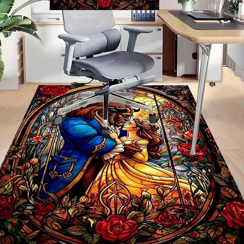 Beauty Beast Romance Carpet For Playroom Bedroom Living Room Sofa Home Decorkids Game Area Rug Nonslip Floor Mat