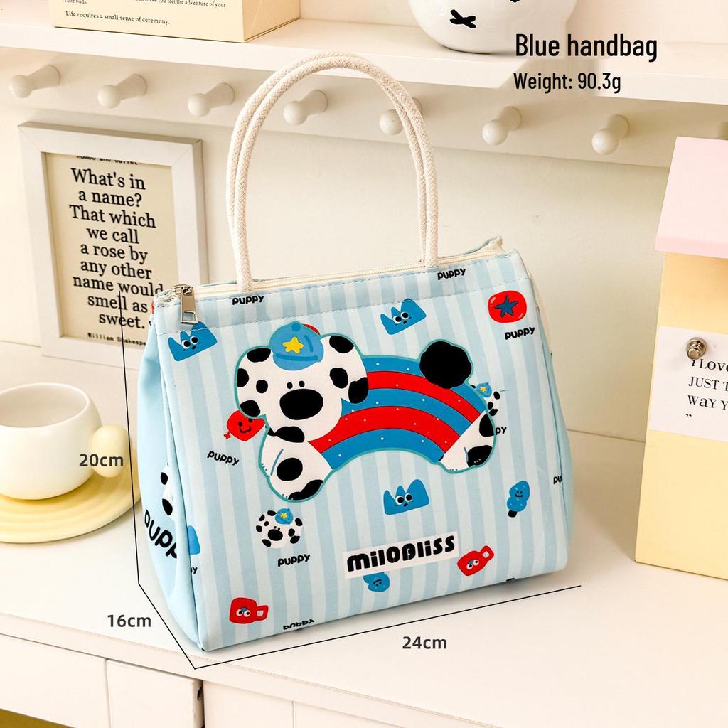 Insulated Bento Lunch Bag with Hand Warmer - Food-Grade Aluminum Foil & Thickened for Students & Office Workers
