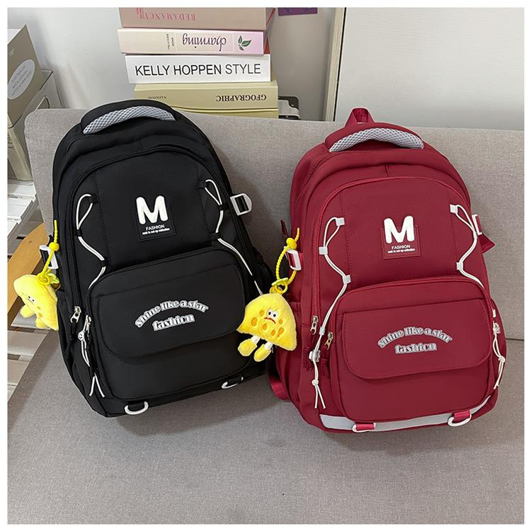 New Casual Schoolbag, Junior High School Student, Female Student, Junior High School Backpack, Girl Multi-color Large-capacity Backpack