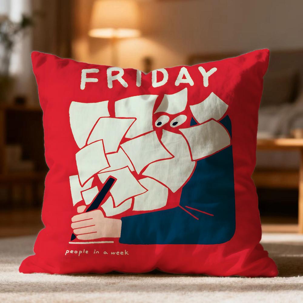 

Hot People Living in a Frame Cushion Cover Soft Washable Pillow Case Multi-Scene for Couch Bed Travel Office Use 30cmx30cm