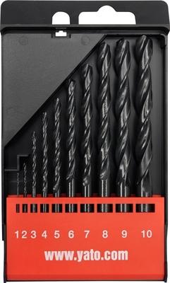 HSS Metal Drill Bits, 1-10 Mm, Set. 10 Pcs. YT-4461 YATO