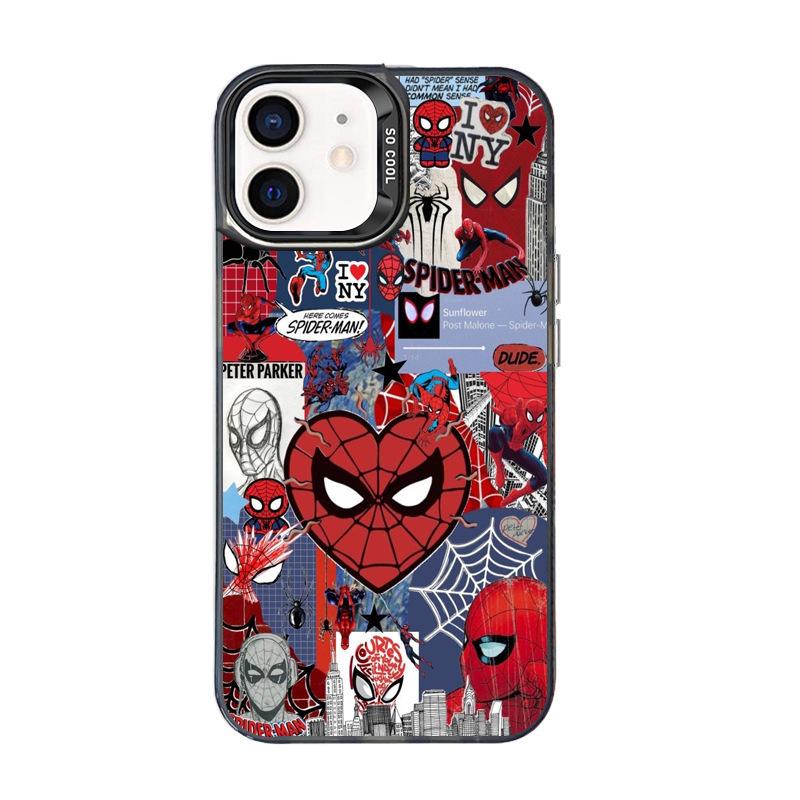 New Anime Spider-Man iPhone 17 Pro Max Case - Silver IMD, Trendy 16 Design, Protective iPhone 15 Pro