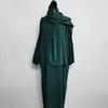 Yiduo Duo New Middle East Hijab Long Robe - Solid Color Simple Dress 21499