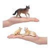 TOYMANY 8PCS Wolf Figure Animal Figure Set Realistic Animal Toy Wolf Family Popular Animal Toy Birthday Gift Christmas New Year Decoration Collection