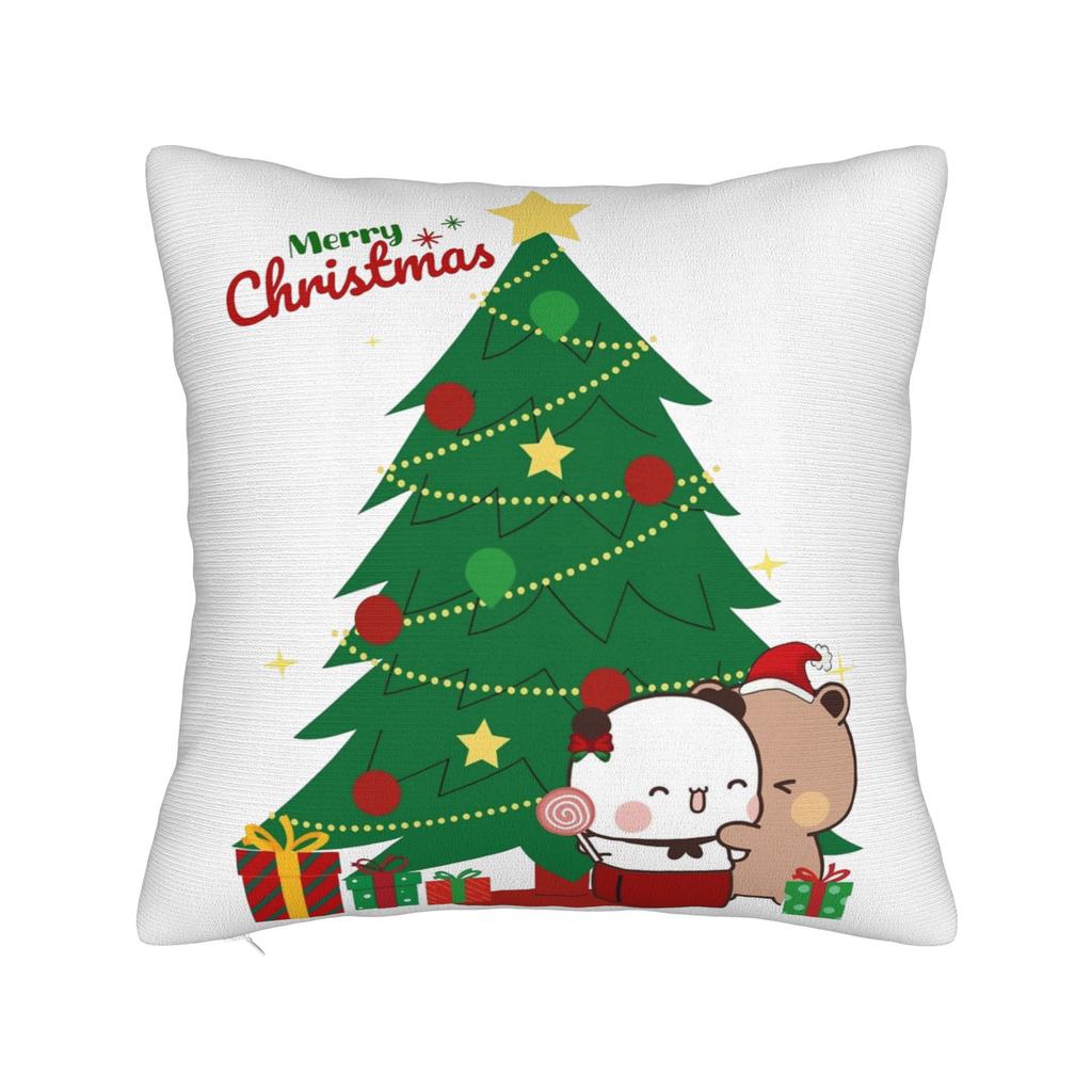 Bubu and Dudu Pillowcase Doublesided Printing Cushion Cover Decorations Merry Christmas Pillow Case Cover Seat Zippered