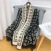 Retro imitation cashmere double-sided scarf women's autumn and winter air-conditioned room big shawl student versatile warm scarf