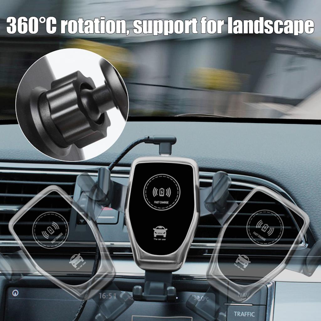 Car Phone Holder Wireless  R Fast Charging Wireless Car Socket  R Holder Mobile Phone Holder Driving