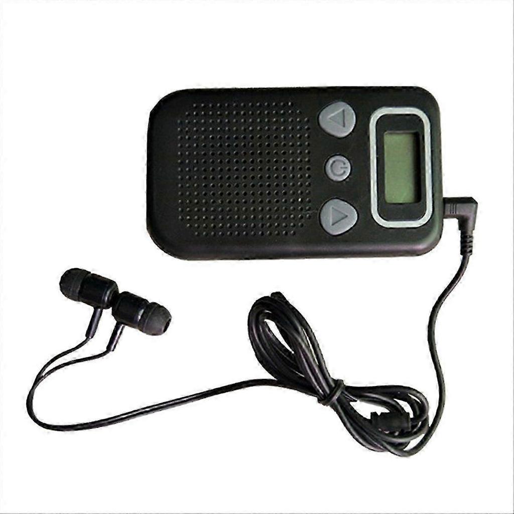 Amplificatore Vocale per Anziani Amplificatore Sonoro Tascabile con Ampio Schermo LCD
