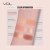 VDL Eyeshine Color Mode Palette 01 Peach Orange Color That Creates a Sweet and Sour Eyeshadow Palette Yete Brevet Glitter Matte (Coral Mood) Lamé
