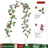 Red Berry Christmas Vine Home Decoration - Festive Party Garland
