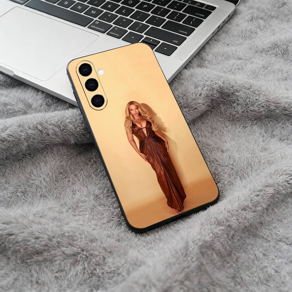 pop diva-B-eyoncé Phone Case For Samsung Galaxy A73,A71 A72,A70,A53,A52,A51,Soft Silicone Black Cover
