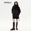 MO&Co. New Chinese Style Wool Shawl Duck Down Jacket with Belt