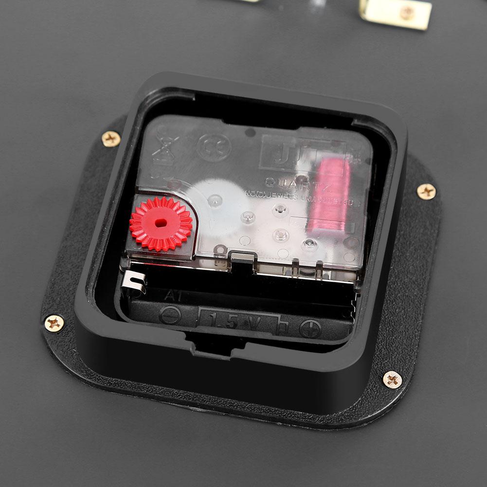 Luxury Art Dial Wall Clock Metal Living Room Digital Needle Wall Decor