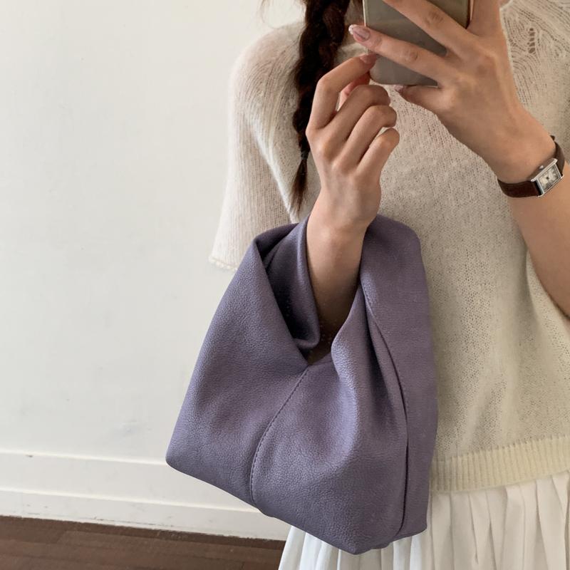 Weiche PU Hobo-Tasche für Damen Schlaffe Tote mit Henkel Kleine Umhängetasche für den täglichen Gebrauch