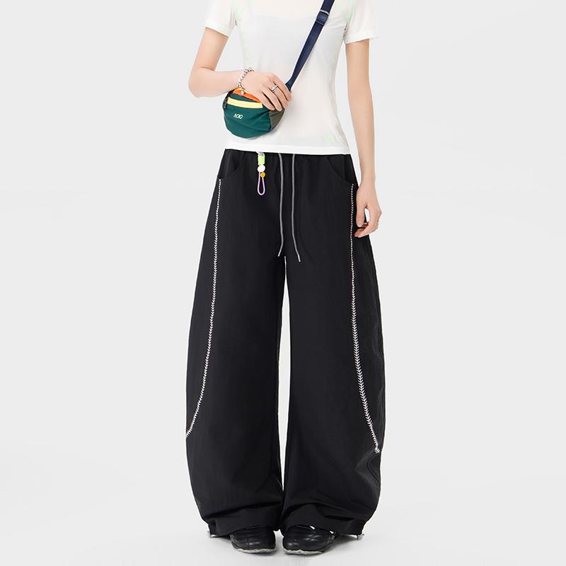 Pantalons Amples pour Femmes et Pantalons Casual d'Été à Jambe Droite pour Hommes