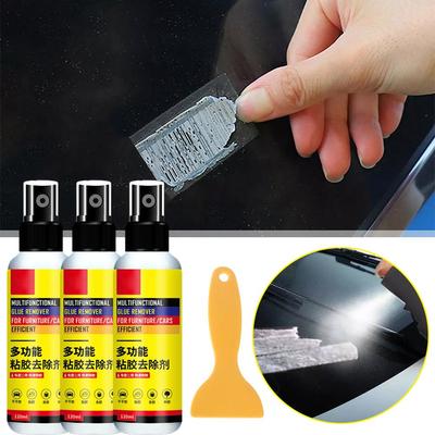 Double Sided Adhesive Remover Car Residue Adhesive Remover Glass Adhesive Panel Cleaner Spray Door U1F8