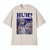 Funny Huh Meme Cat Humor T Shirt Trending Unisex Fashion Vintage Tee Shirt Unisexs Summer Casual Cotton Short Sleeve Tshirt Tops