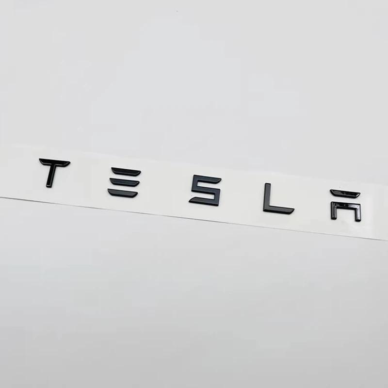 Car Logo Sticker Trunk Label Decals Decoration Accessories For Tesla Model 3 Model S Model X Model Y Cybertruck Roadster SpaceX