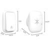 Doorbell Wireless Home Doors Self Generating Doorbell Elderly Caller One to One Wireless Electronic Doorbell QX-002
