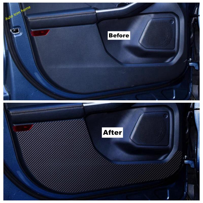 Inner Door Waterproof Anti-dirty Protector Pad Scratchproof Film Carbon Fiber Stickers Cover For Ford Escape / Kuga - 2025