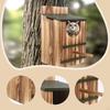 Wooden Bird House Breeding Nest Box Easy to Clean Hanging Birdhouse Hut for Outside Country