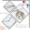 Necklace With Map Registration Card; Multilayer Necklace; Women's Acsergery And Girls'