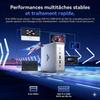 NiPoGi Mini PC Gamer AMD Ryzen R2544(4 rdzenie/8 wątków, do 3,7 GHz/Pamięć podręczna L3 4 MB)-8 GB RAM DDR4 256 GB SSD, Windows 11, Potrójny wyświetlacz