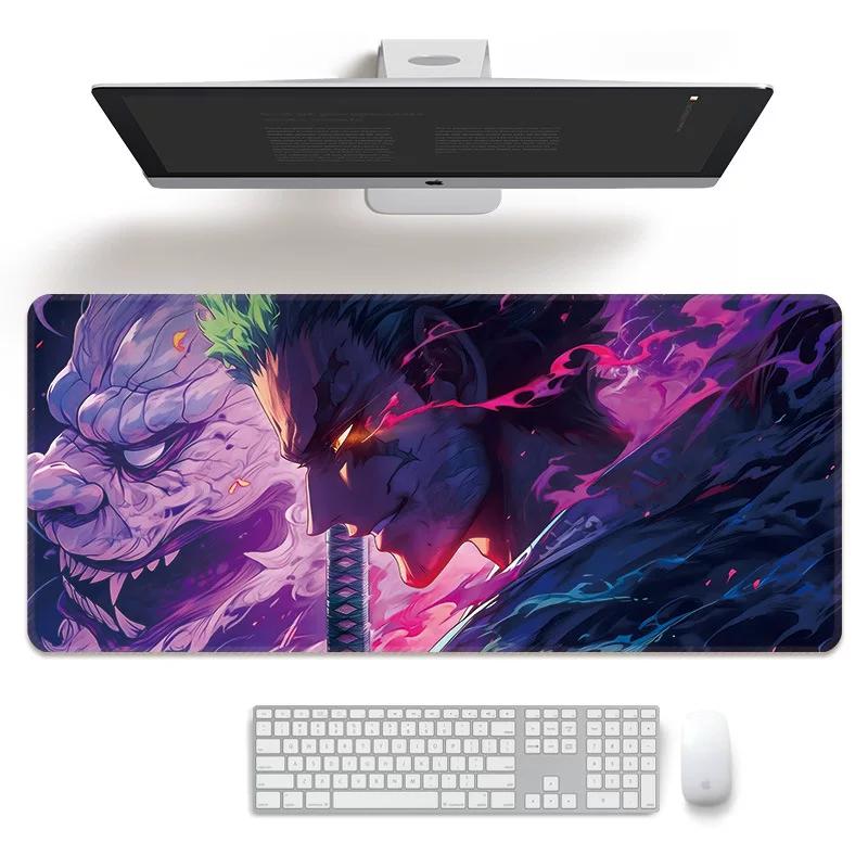 Cartoon Anime Mouse Pad Oversized ONE PIECE Boys E-sports Game Two-dimensional Computer Keyboard Desk Pad Office Cute Large Size  Non-slip Mouse Pad