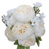 Faux Peony Bouquet 13 Heads Flowers Bud Vintage Artificial Peony 47cm Silk Flowers for Wedding Home Decoration,1pc