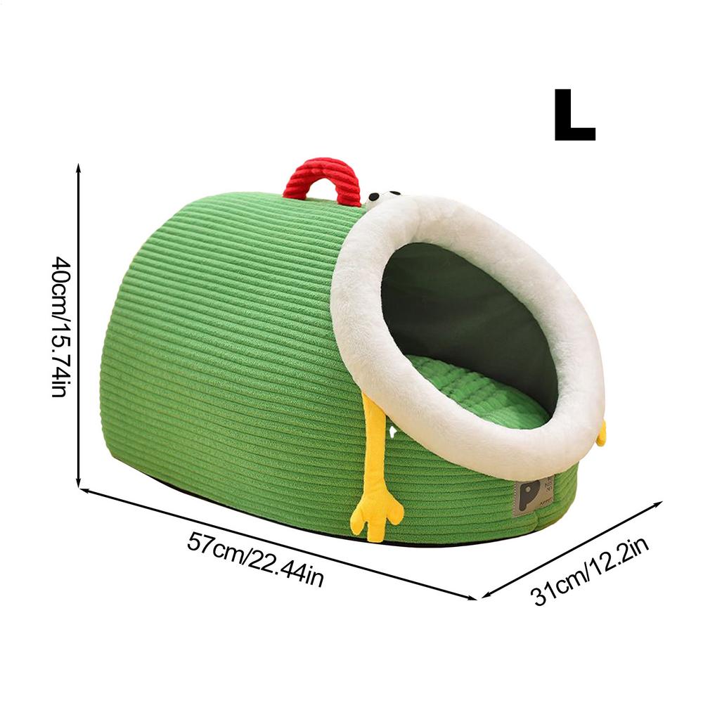 Cat Hideaway Bed Cave with Removable Cushion Winter Warm Cat Bed Pet House Kitten Cave for Small Pet Puppy Sleeping