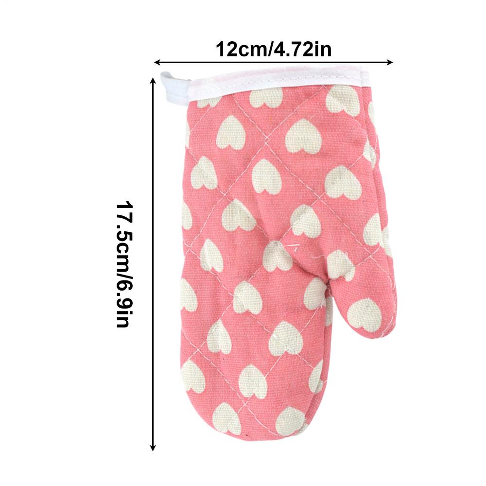 Cute printed Pattern Kids Oven Mitts Heat Resistant Cooking Mitts Anti Scald Baking Gloves Children s Oven Gloves Heat Resistant