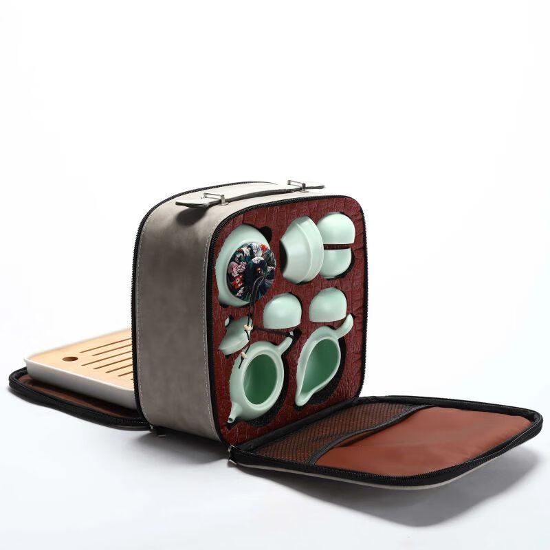 Jiakangming Ge Kiln Portable Kung Fu Tea Set