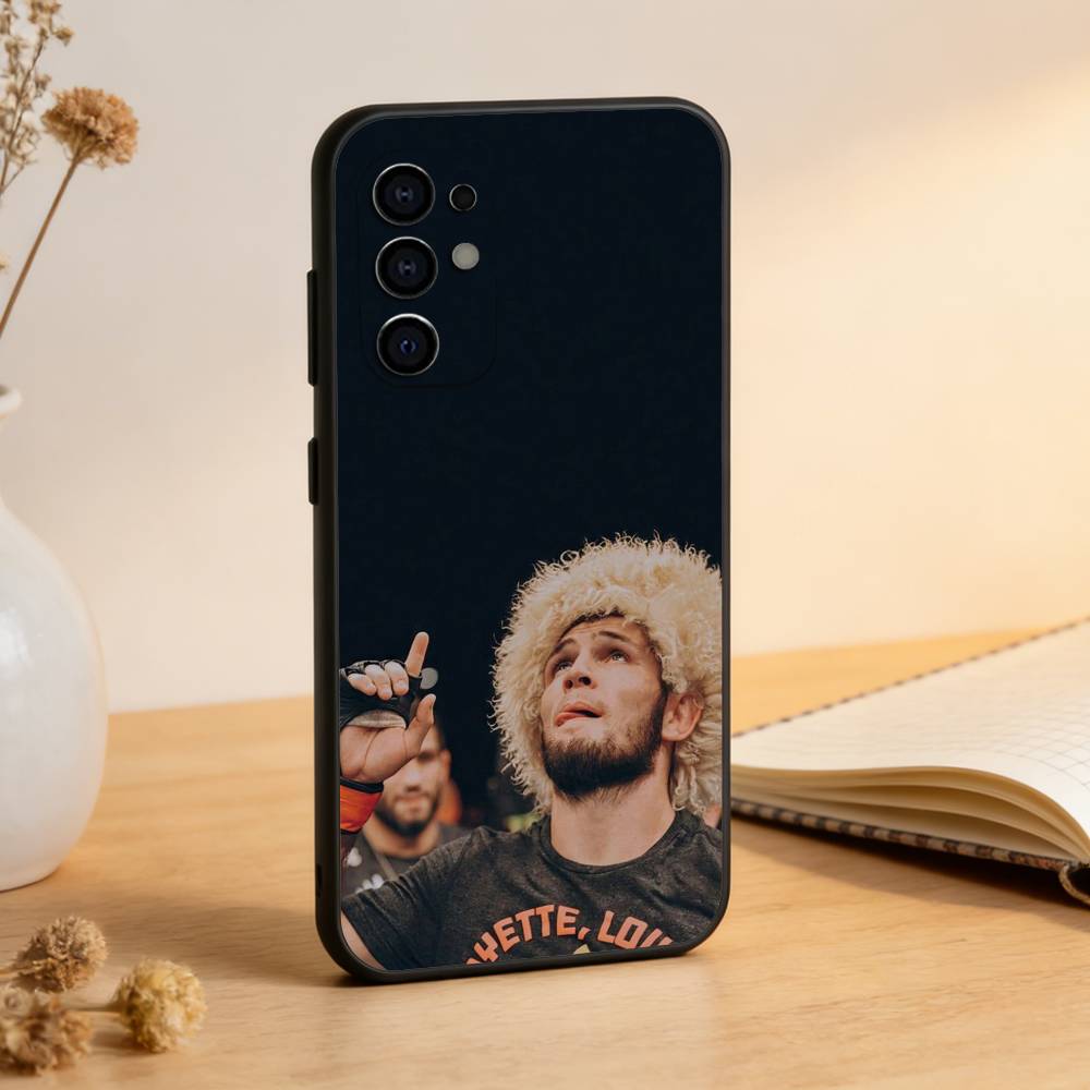 Champion Boxing K-Khabib Phone Case For Samsung S25,S24,S21,S22,S23,S30,Ultra,S20,Plus,Fe,Lite,Note,10,Black Cover