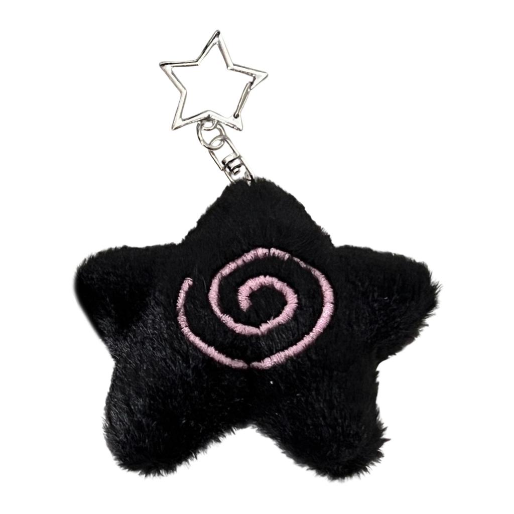 Adorable Starfish Sturdy Plush Keychain Lovely Bag Charm Accessory Portable for Girls Teens Couples Daily Casual Use
