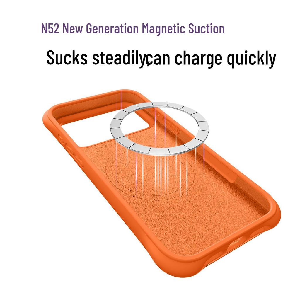Apple iPhone 17 Pro Max Boyang Magnetic Liquid Silicone Case - Full Coverage Drop Protection Cover