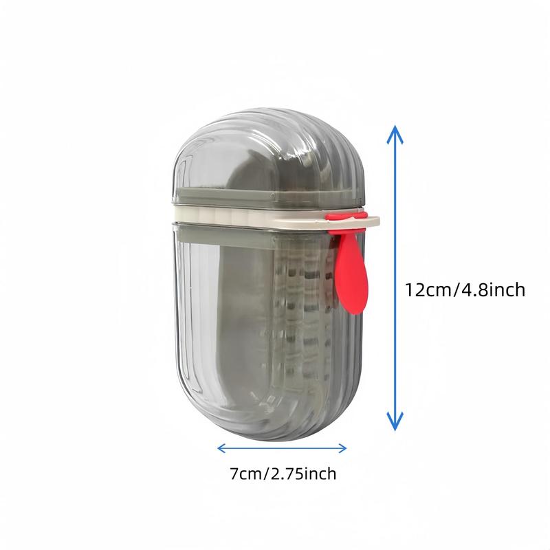 Portable Soap Box 1 Count Double Layer Sealed Drainage Soap Box Mini Light Luxury Soap Holder for Home Bathroom