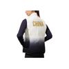 Anta Training Series National Flag Logo Printed Reversible Warm Thick Stand Collar Down Vest Women vest White 162247908-1