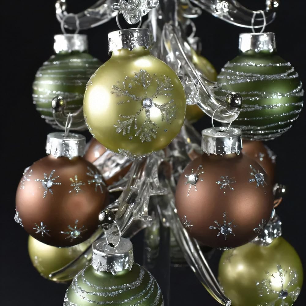 Four Cart Cute Handmade Glass Earth Color Tree