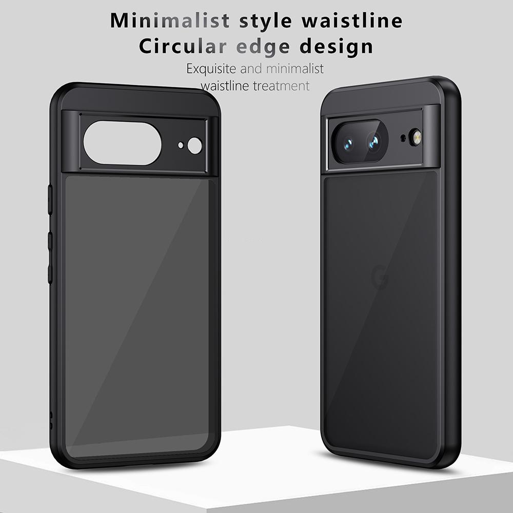 For Google Pixel 8a Case TPU+PC 2-in-1 Matte Skin-touch Phone Cover
