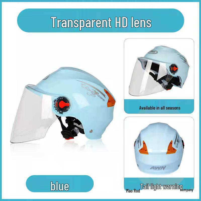 Universal Half-Face Helmet: Windproof, All-Season Riding Gear for Men & Women