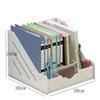 File Box Document Rack Four-Column Office Supplies Desktop Storage Basket Folder Storage Box Thickened Quadruple File Shelf