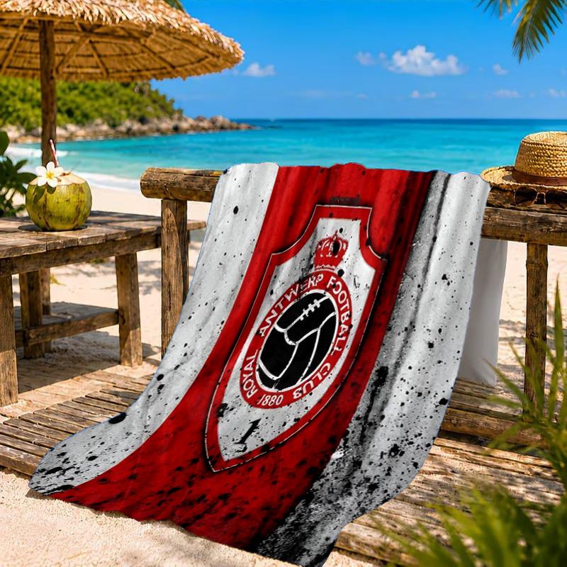 Royal Antwerp Fc Crest Beach Towel, Quick-drying, Easy to Care for, Suitable for Both Fitness and Beach Vacations,Sports Essential